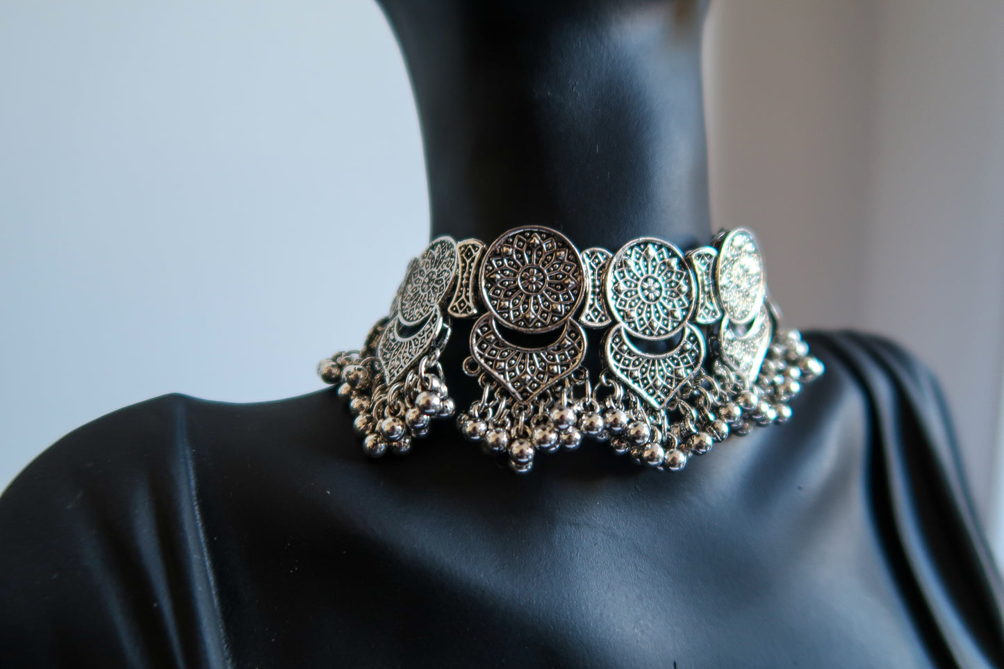 Oxidized Choker Set